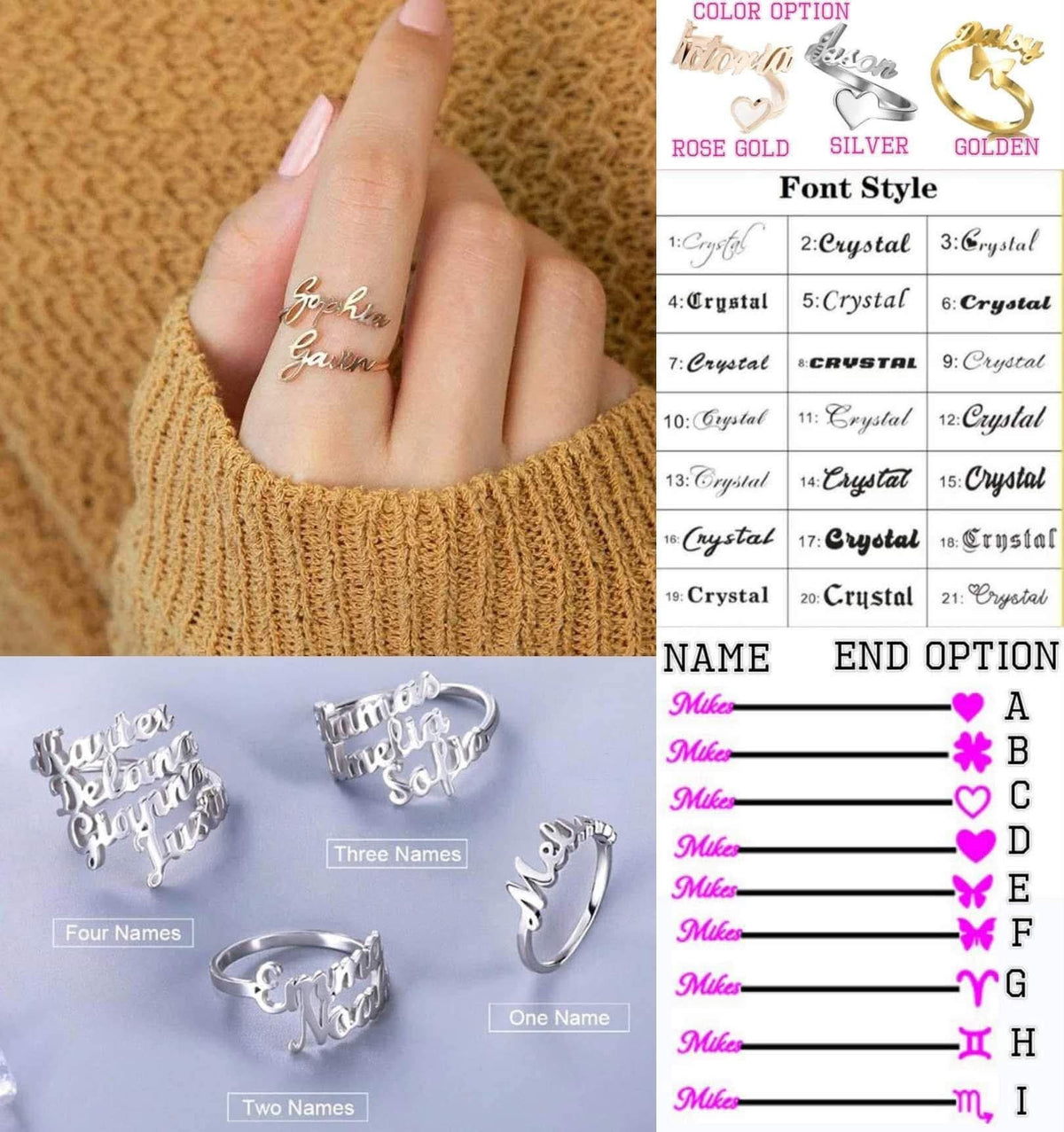 Adjustable custom ring