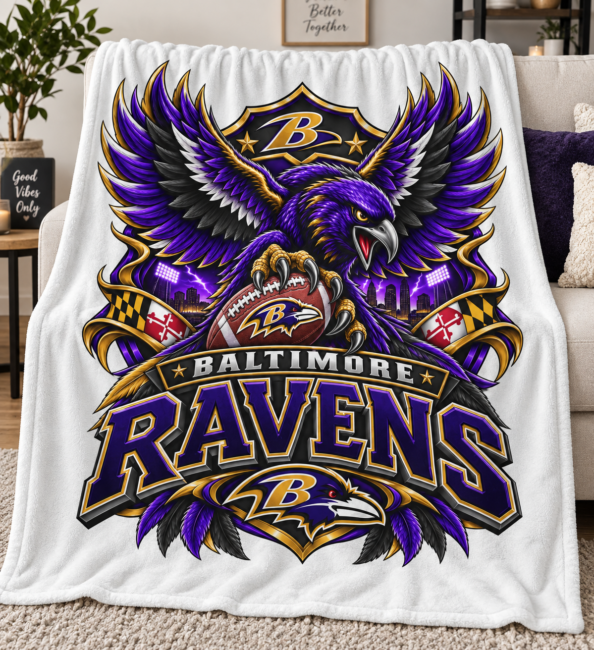 Ravens blanket