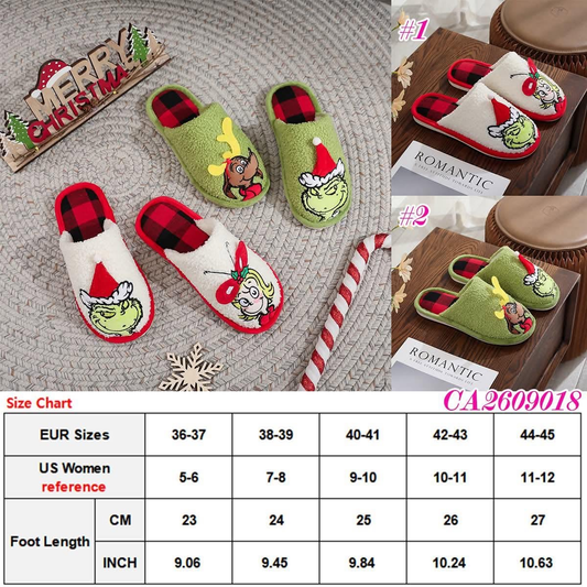 Green guy slippers