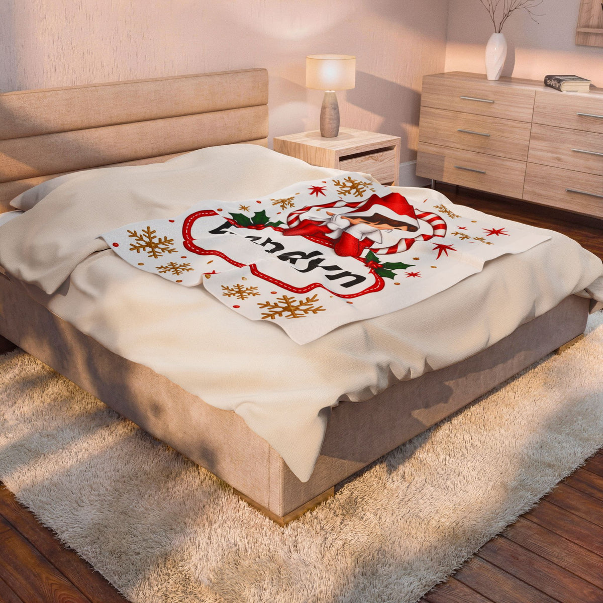 Boy Elf on the shelf blanket