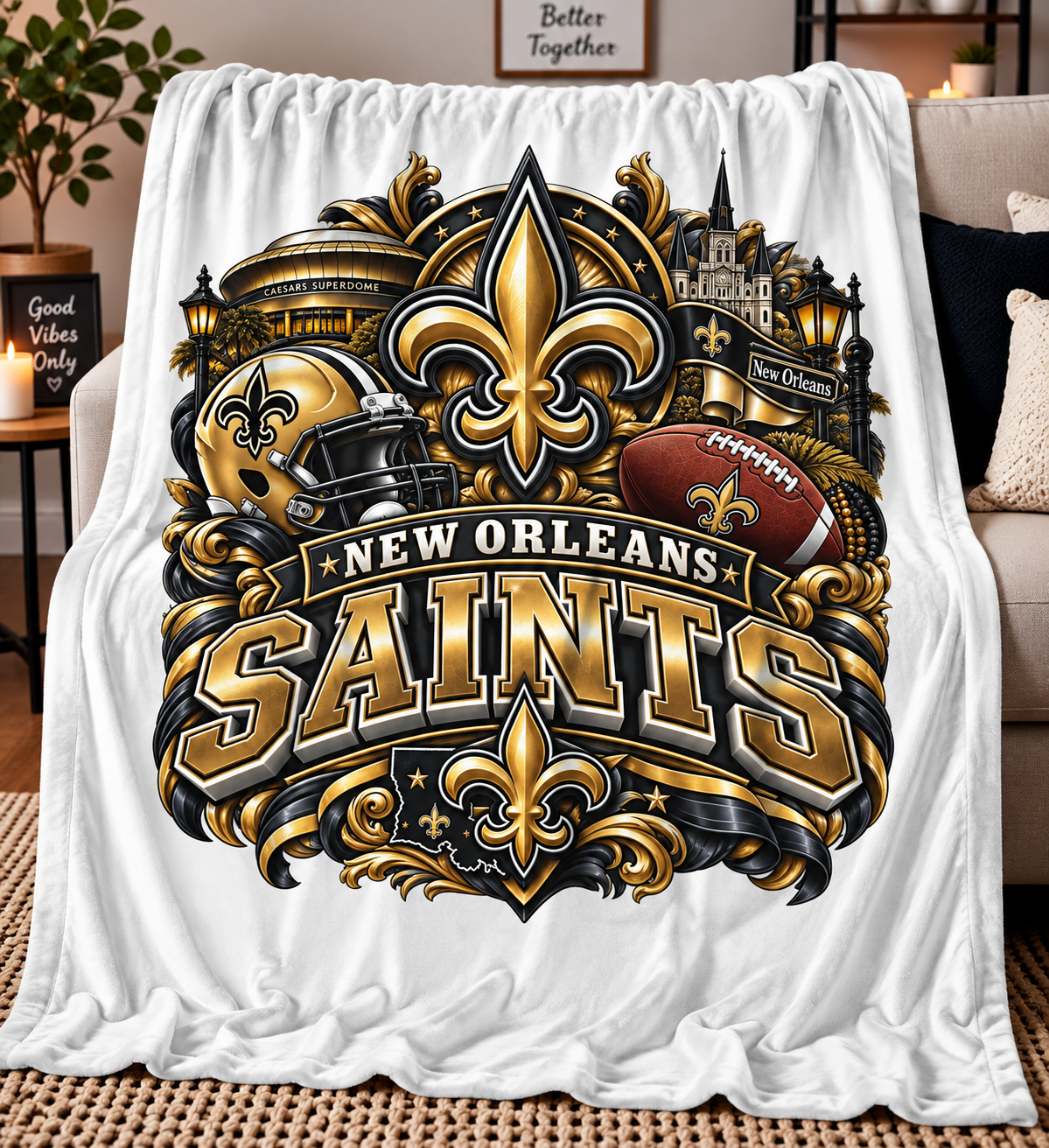 Saints Blanket
