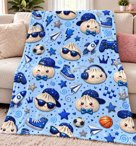 Boy dumpling blanket