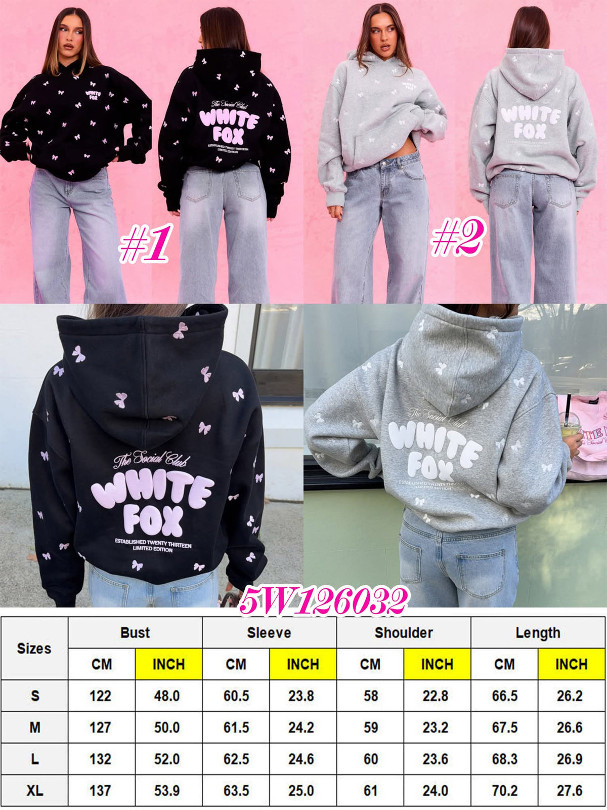 Wf hoodie bow