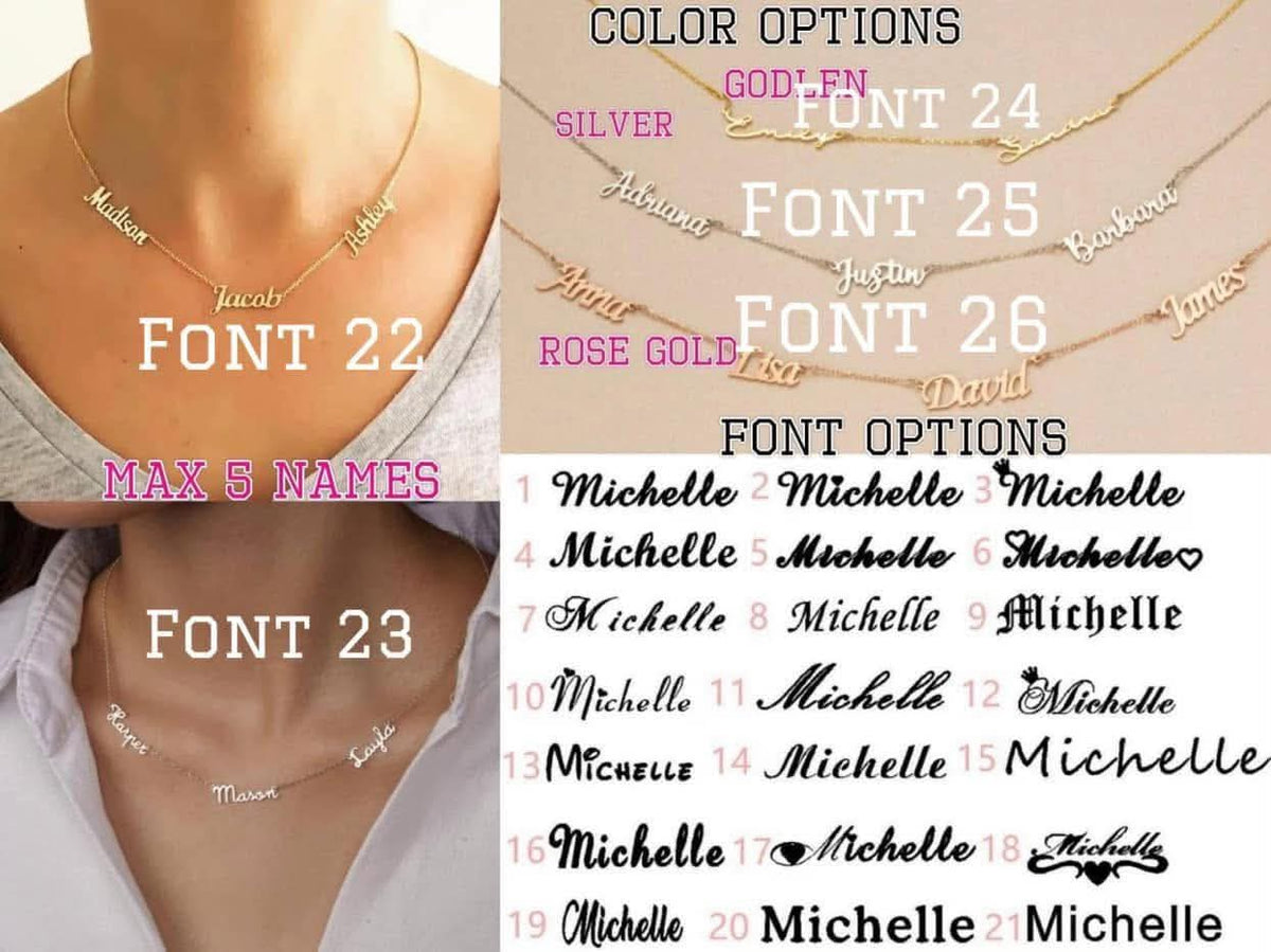 Custom name necklace