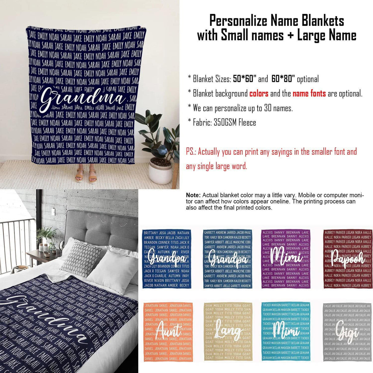 Personalized blanket